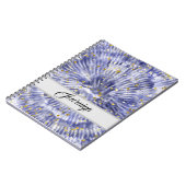 Schöne Krawatte und Farbmuster personalisiert Notizblock (Linke Seite)