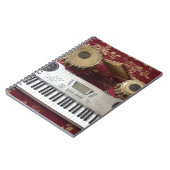 Schöne Kreative Ecke: Musikalisches Tapezierhaus Notizblock (Linke Seite)