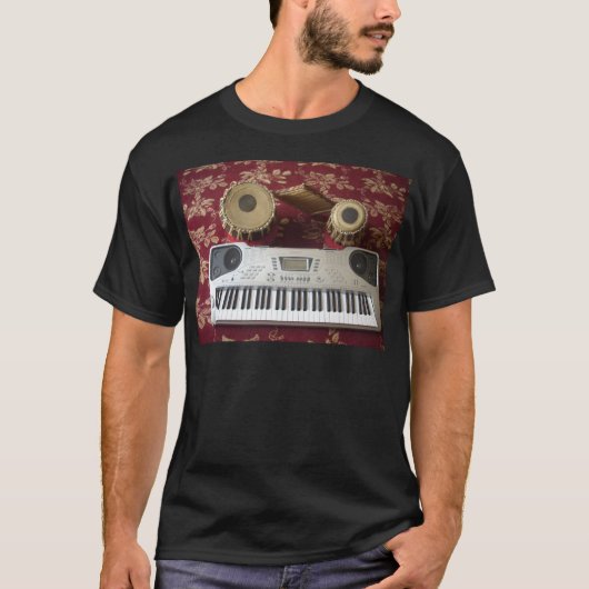 Schöne Kreative Ecke: Musikalisches Tapezierhaus T-Shirt (Vorderseite)