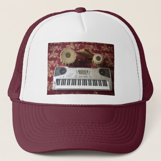 Schöne Kreative Ecke: Musikalisches Tapezierhaus Truckerkappe (Vorderseite)