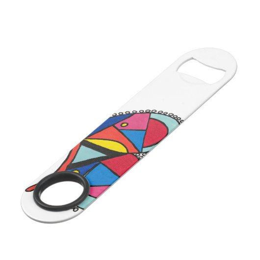 Schöne Kreatur Speed Flaschenöffner (Rückseite Schrägansicht)