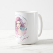 Schöne Krebs-Girl Mit Eigenschaften Kaffeetasse (VorderseiteRechts)