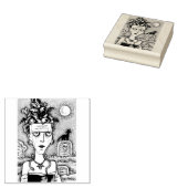 SCHÖNE KREEPIE FRANKENELLA MONSTER, GRAVEN, CAT GUMMISTEMPEL (Stempel)