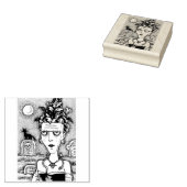 SCHÖNE KREEPIE FRANKENELLA MONSTER, GRAVEN, CAT GUMMISTEMPEL (Stempel)