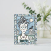 SCHÖNE KREEPIE FRANKENELLA MONSTER, GRAVEN, CAT POSTKARTE (Stehend Vorderseite)