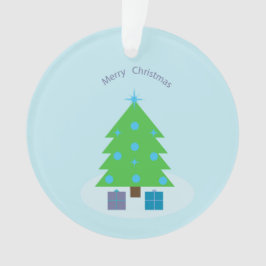 Schöne kreisförmige Verzierung mit Weihnachtsbaum Ornament