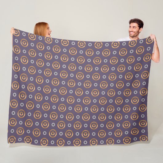 Schöne Kreismuster Fleecedecke (Beispiel)