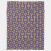 Schöne Kreismuster Fleecedecke (Vorderseite)