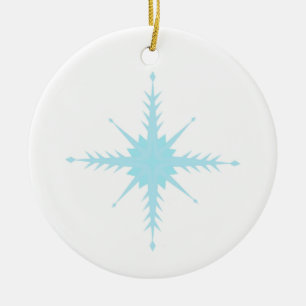 Schöne Kreisschmuck mit Schneeflocken Keramik Ornament