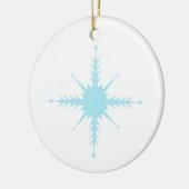 Schöne Kreisschmuck mit Schneeflocken Keramik Ornament (Links)