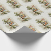 Schöne Krippe individuelle Feiertage Geschenkpapier (Ecke)