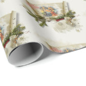 Schöne Krippe individuelle Feiertage Geschenkpapier (Rolleneckpunkt)