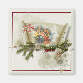 Schöne Krippe individuelle Feiertage Magnet (Vorne)