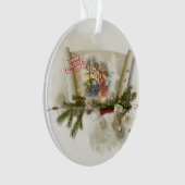 Schöne Krippe individuelle Feiertage Ornament (Vorderseite)