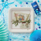 Schöne Krippe individuelle Feiertage Pappteller (Party)