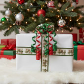 Schöne Krippe individuelle Feiertage Satinband