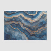 Schöne Kristallgeode in Blautönen Seidenpapier (Vorderseite)