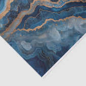 Schöne Kristallgeode in Blautönen Seidenpapier (Ausschnitt)