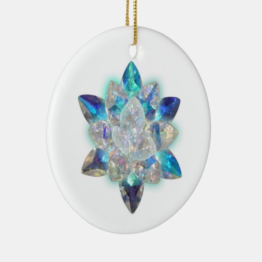 Schöne Kristallwein Keramikornament (Rechts)