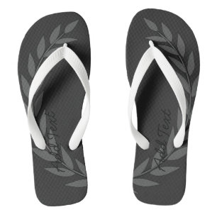 Schöne Kronblatt-Add-Text-gedruckte Schuhe-Sandale Badesandalen