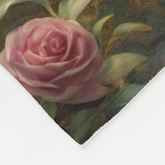 Schöne Küche im Rose Garden (Shabby Chic) Fleecedecke (Ecke)