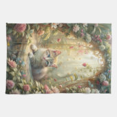 Schöne Küche im Rose Garden (Shabby Chic) Geschirrtuch (Horizontal)