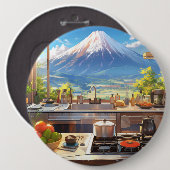 Schöne Küche mit Blick auf den Fuji Button (Vorne & Hinten)