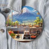 Schöne Küche mit Blick auf den Fuji Button (Beispiel)