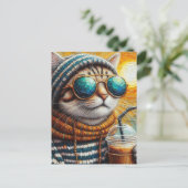 Schöne Küche mit Kaffee Postkarte (Stehend Vorderseite)