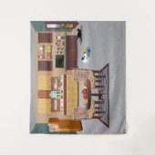 Schöne Küche Wandteppich (Vorderseite)