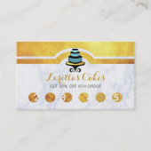 Schöne Kuchen-Bäckerei-Loyalitäts-Karten Visitenkarte (Vorderseite)