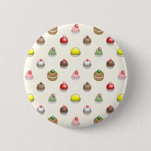 Schöne Kuchen in hübschen Farben Button (Vorderseite)