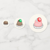 Schöne Kuchen in hübschen Farben Konfetti (Vorderseiten)