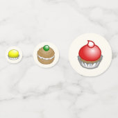 Schöne Kuchen in hübschen Farben Konfetti (Rückseiten)