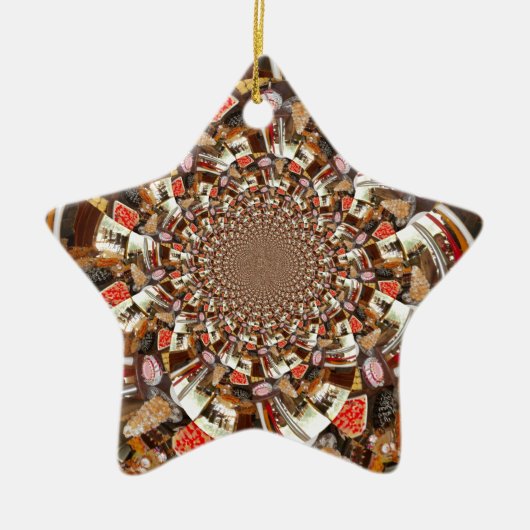 Schöne Kuchen und Desserts Keramik Ornament (Vorne)