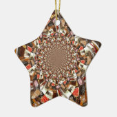 Schöne Kuchen und Desserts Keramik Ornament (Links)