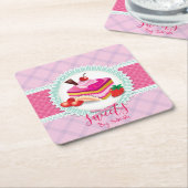 Schöne Kuchenbäckerei Rosa Untersetzer (angewinkelt)