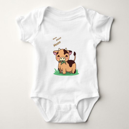 Schöne Kuh Baby Strampler (Vorderseite)