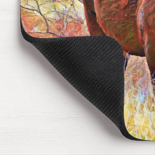 Schöne Kuh in Weide Art Mouse Pad Mousepad (Ecke)