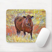 Schöne Kuh in Weide Art Mouse Pad Mousepad (Mit Mouse)