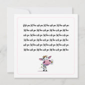 Schöne Kuh mit Blume (Rückseite)