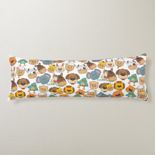 Schöne Kühe der Tierfarm Kaninchen Schweine Kinder Seitenschläferkissen (Vorderseite)