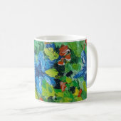 Schöne Kunst-Blume Kaffeetasse (VorderseiteRechts)
