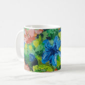 Schöne Kunst-Blume Kaffeetasse (Vorderseite Links)
