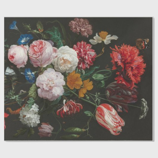 Schöne Kunst BlumenDecoupage Plakat Geschenkpapier (Flach)