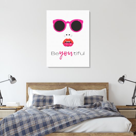 schöne Kunst Canvas Print Leinwanddruck (Insitu (Schlafzimmer))