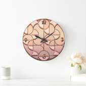 Schöne Kunst-Déco Runde Große Wanduhr (Zuhause)