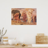 Schöne Kunst der Frauen durch den Ozean Poster (Küche)