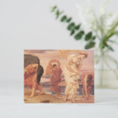 Schöne Kunst der Frauen durch den Ozean Postkarte (Stehend Vorderseite)