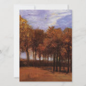 Schöne Kunst Hochzeitseinladungen, Herbst Landscha Einladung (Rückseite)